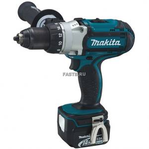 Аккумуляторная дрель-шуруповерт MAKITA DDF441RFE (14.4B,13мм,2*3.0Ач(Li-Ion),70/32Нм,0-300/600/1700об/мин,кейс) **