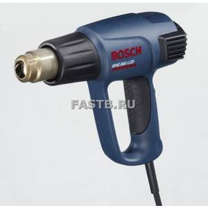Термовоздуходувка BOSCH GHG 660 LCD (2300Вт,50-660градус,250-500л/мин,дисплей,кейс+набор)/0.601.944.708