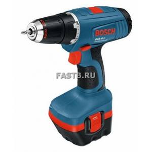 Аккумуляторная дрель-шуруповерт BOSCH GSR12V (12В,10мм,2*2.0Ач,36Нм,0-400/1200об/мин,кейс+фонарь) /0.601.995.J07