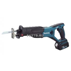 Аккумуляторная сабельная пила MAKITA DJR181RFE (18В,2*3.0Ач(Li-Ion),0-2900об/мин,кейс+полотна) **