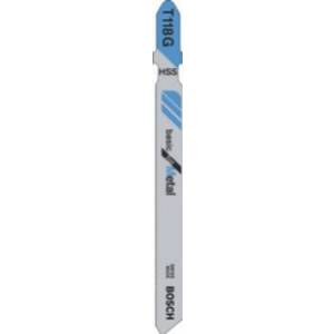 Пилки для лобзика BOSCH T118G /2.608.631.674/ 3шт. (67мм,HSS,металл0.5-1.5мм) **