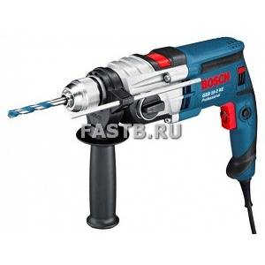 Дрель BOSCH GSB 19-2 RE (850Вт,удар,бзп,реверс,36Нм,0-1000/3000об/мин,кейс)/0.601.17B.500