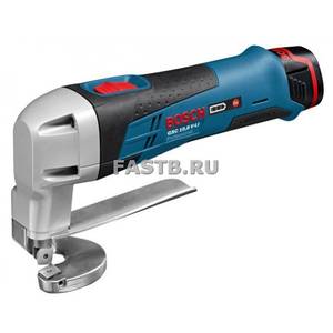 Аккумуляторные ножницы BOSCH GSC 10.8 V-Li (10.8В,2*1.3Ач (Li-Ion),рез1.3мм)