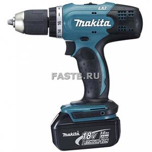 Аккумуляторная дрель-шуруповерт MAKITA DDF453RFE (18B,13мм,2*3.0Ач(Li-Ion),42/27Нм,0-400/1300об/мин,кейс)