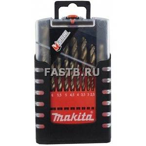 Набор сверл по мет. 1,0-10,0 мм 19 штук MAKITA M-FORCE/D-29876