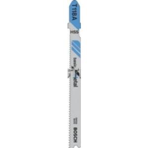 Пилки для лобзика BOSCH T118A /2.608.638.470/ 25шт. (67мм,HSS,металл1-3мм) **