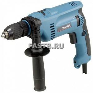 Дрель MAKITA HP1621F (650Вт,удар,бзп,реверс,0-2800об/мин,подсветка)