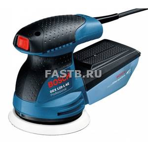 Машина эксцентриковая BOSCH GEX 125-1 AE (250Вт,125мм,7500-12000об/мин)/0.615.990.500