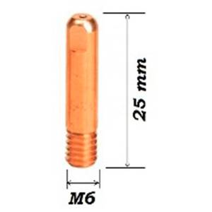 Наконечник сварочный Cu-E 6XM6X25X1.0 (d=1,0mm)